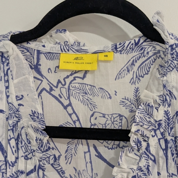 Roller Rabbit Palm Tree Print Tunic Tank - Picture 2 of 6